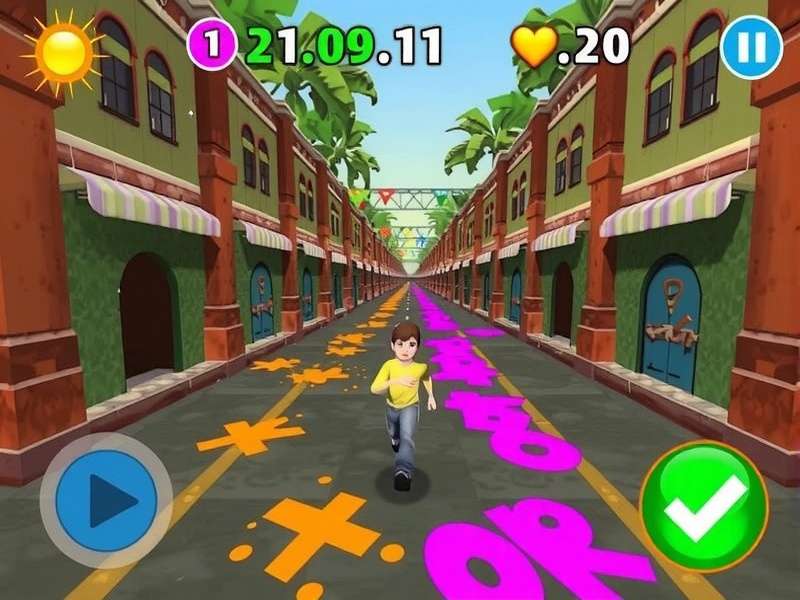 Holi Sprint Fun Run colorful gameplay screenshot